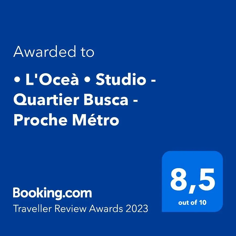 Appartement • L'Oceà • Studio - Quartier Busca - Proche Métro
